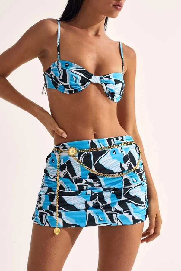 Martini Mini Skirt Artifice Aqua 5 Martini Mini Skirt Artifice Aqua - Image 3