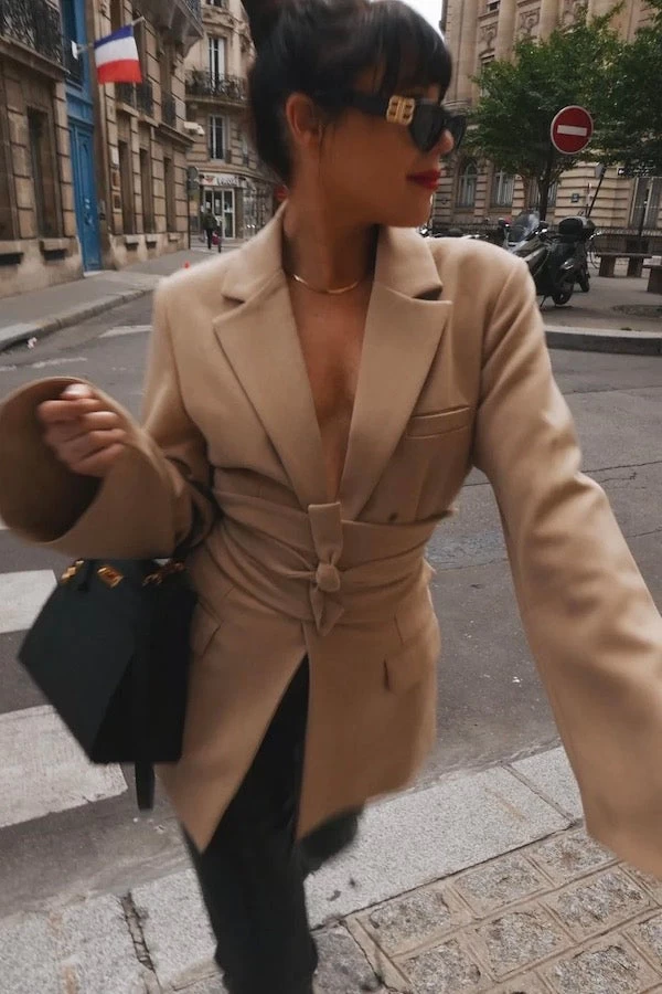 Ultimate Muse Blazer With Additional Belts Camel 4 Ultimate Muse Blazer With Additional Belts Camel - Image 2