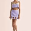 Twiggy Crop Top Periwinkle