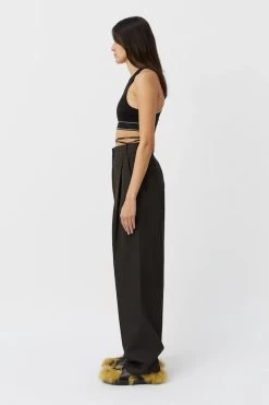 Conrad Pant -Chic Boutique Shop 13 C M CAMILLA AND MARC conrad wrap high waisted pant black 0165 640x960copy