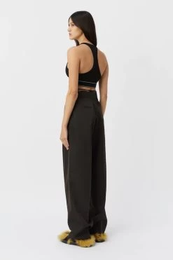 Conrad Pant -Chic Boutique Shop 13 C M CAMILLA AND MARC conrad wrap high waisted pant black 0168 640x960copy