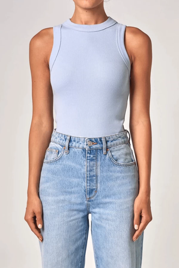 Jonesy Singlet Dusky Blue 3 Jonesy Singlet Dusky Blue