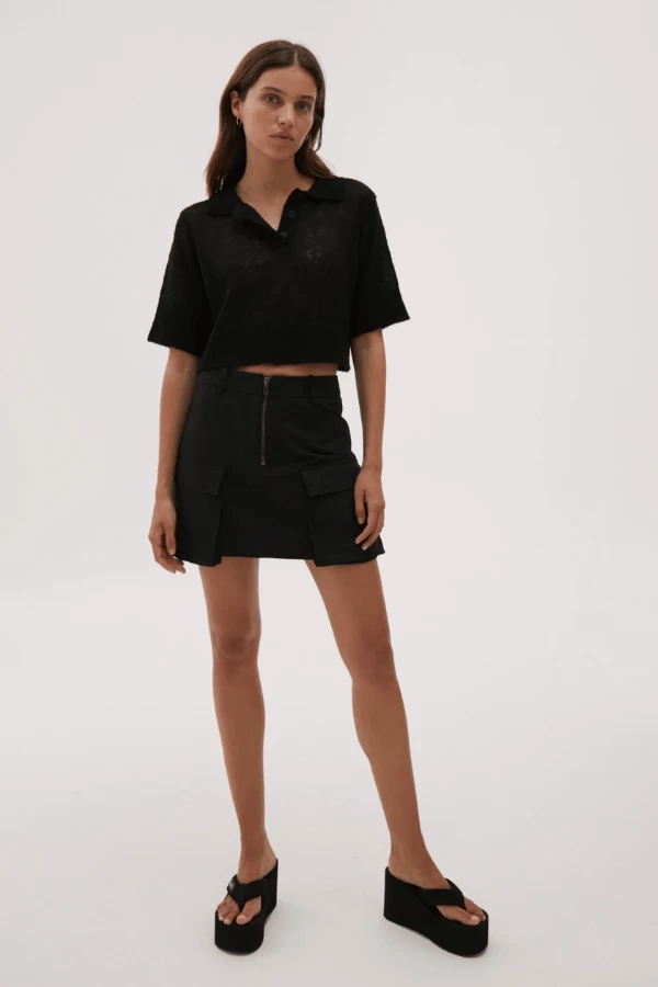 Sydney Mini Skirt Black 3 Sydney Mini Skirt Black