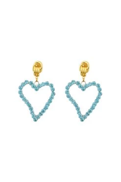 All Of My Heart Earrings Mini Baby Blue