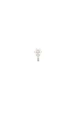 14kt Gold Crystal Shooting Star Ear Cuff