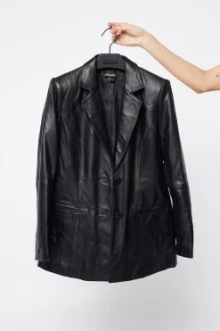 Reliance Leather Blazer -Chic Boutique Shop 20220829 MOSSMAN ESSENTIAL ONLINE S30 2133