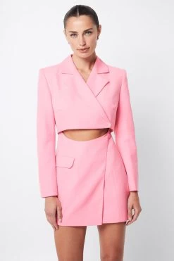 Bare Minimum Blazer Dress Pink 14 Bare Minimum Blazer Dress Pink -Chic Boutique Shop 20230309 Mossman September23 ONLINE S34 1855