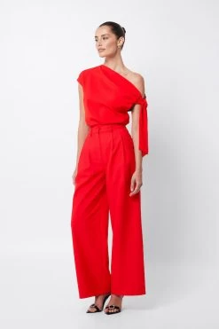 Bare Minimum Pant Red 14 Bare Minimum Pant Red -Chic Boutique Shop 20230309 Mossman September23 ONLINE S41 2239