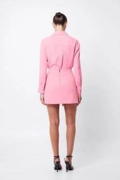 On My Way Mini Skirt Pink -Chic Boutique Shop 20230309 Mossman September23 ONLINE S45 2753