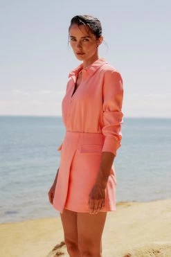 Sweet Escape Shirt Pink -Chic Boutique Shop 20230310 Mossman September23 CAMPAIGN S20 1292