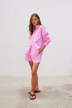 The Chiara Short Ultra Pink -Chic Boutique Shop 24 LMCS006 LMD024 Ultra Pink 2338 86052b50 24b4 45d1 9c1b af07a398e7f4