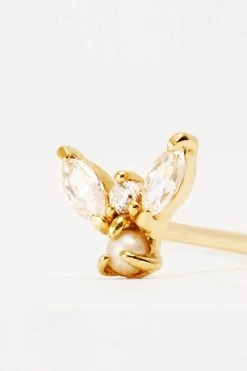 14kt Gold Angel Stud Earring -Chic Boutique Shop 2 aa8a3774 96fb 4b67 94dd 87248adffe27
