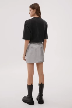 Andree Skirt Silver -Chic Boutique Shop 2 e7600c60 65c9 4a93 8d38 da27546bbac2