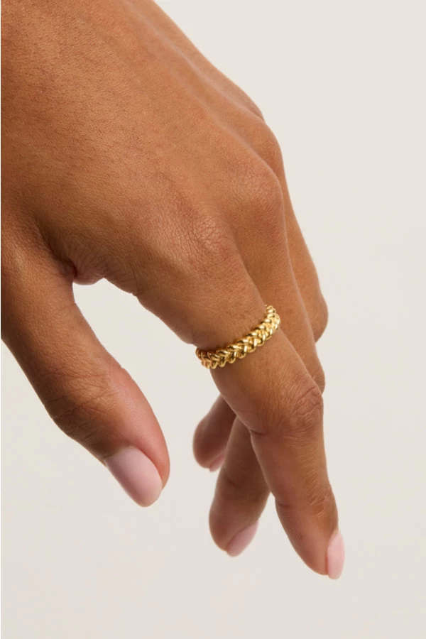 Gold Intertwined Ring 4 Gold Intertwined Ring - Image 2