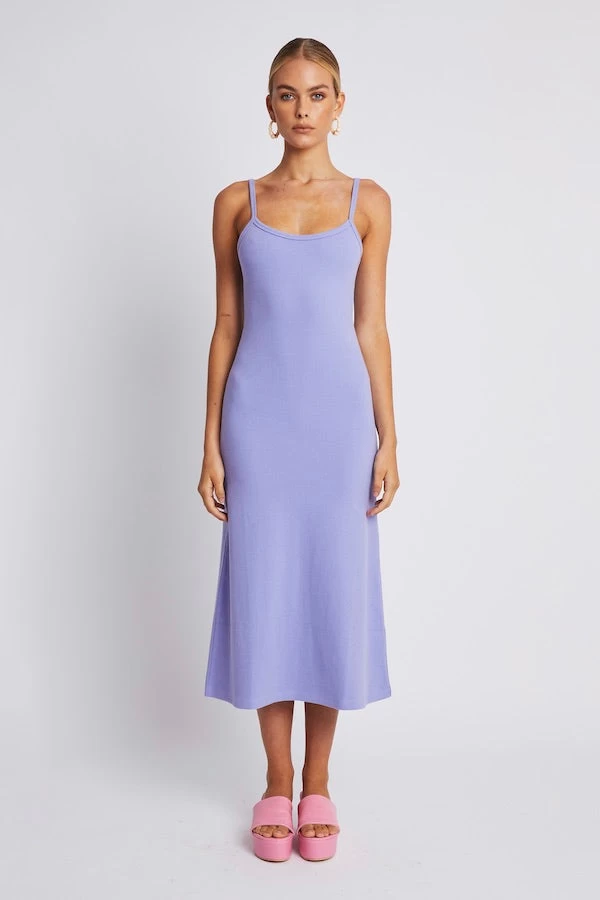 A Line Midi Dress Lilac 4 A Line Midi Dress Lilac - Image 2