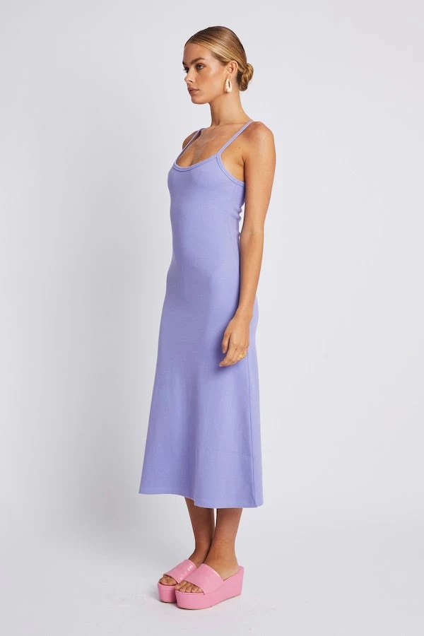 A Line Midi Dress Lilac 5 A Line Midi Dress Lilac - Image 3
