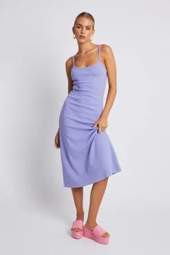 A Line Midi Dress Lilac 11 A Line Midi Dress Lilac -Chic Boutique Shop 3.LILACRIBBEDMIDIALINEDRESS 019