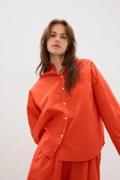 The Chiara Shirt Real Red