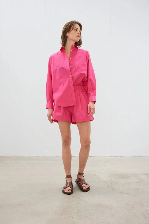 The Chiara Shirt Hyper Pink 3 The Chiara Shirt Hyper Pink