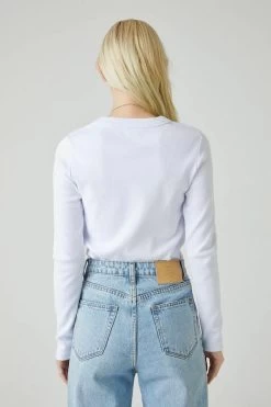 Jonesy Long Sleeve White -Chic Boutique Shop 38965 1 white jonesy long sleeve 3copy