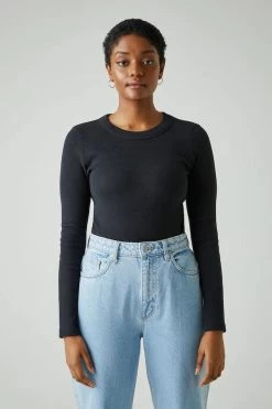 Jonesy Long Sleeve Black -Chic Boutique Shop 38965100 black jonesy long sleeve 1copy