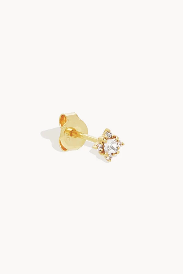 14kt Gold Endless Light Stud Earring 6 14kt Gold Endless Light Stud Earring - Image 4