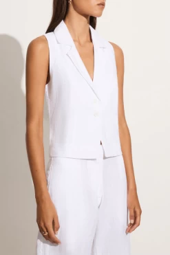 Faithfull The Brand Gabriel Top White -Chic Boutique Shop 3 b3055aa1 78f6 4d6f 9190 461687f72022