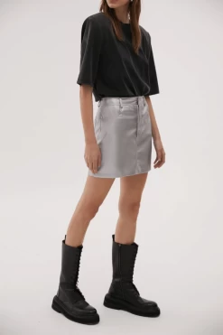 Andree Skirt Silver -Chic Boutique Shop 3 e5a22fb3 0926 43a2 a814 9a72a3343d22