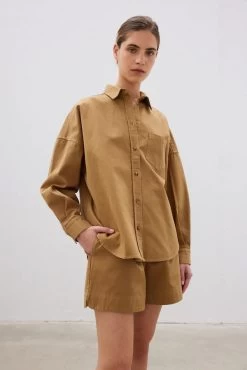 Diaz Shirt Wholegrain -Chic Boutique Shop 41 LMD016WGR LMD017WGR Diaz Shirt Diaz Shorts Wholegrain 3601 720xcopy