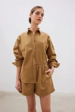 Diaz Shirt Wholegrain -Chic Boutique Shop 41 LMD016WGR LMD017WGR Diaz Shirt Diaz Shorts Wholegrain 3629 720xcopy