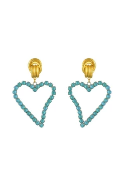 All Of My Heart Earrings Aqua