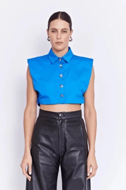 Hydros Crop Shirt Ultramarine 13 Hydros Crop Shirt Ultramarine -Chic Boutique Shop 4 843e6065 cdd7 4c67 a176 6835cbd67d90