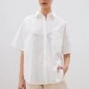 The Chiara Short Sleeve Shirt White -Chic Boutique Shop 57 SS WHITE 3543 1296xcopy