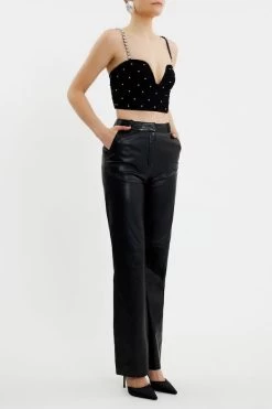 Rebecca Vallance After Hours Top -Chic Boutique Shop AFTER HOURS TOP 2302 2498 BLACK 0676 SIDE webres 96435