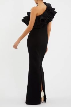 Rebecca Vallance Chloe Gown Black -Chic Boutique Shop CHLOEGOWN 2303 1042 BLACK BACK