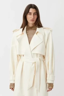 Cora Trench Cream 11 Cora Trench Cream -Chic Boutique Shop C M CAMILLA AND MARC Cora oversized midi trench coat cream 5 640x960 de9ad01e cd47 402e b2cd 59045f4110fc