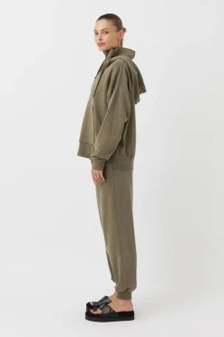 Aiden Track Pant -Chic Boutique Shop C M CAMILLA AND MARC aiden cotton hoodie tracksuit track pant army green 2 640x960copy 8a2cbc82 9440 462c ab74 cd6e8fe07ba9
