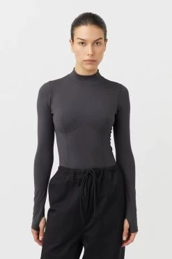 Koda Active Bodysuit Charcoal