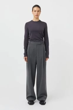 Orla Tailored Pant 13 Orla Tailored Pant -Chic Boutique Shop C M CAMILLA AND MARC orla high waisted tailored pant grey 1 640x960copy