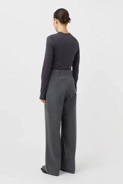 Orla Tailored Pant 15 Orla Tailored Pant -Chic Boutique Shop C M CAMILLA AND MARC orla high waisted tailored pant grey 3 640x960copy