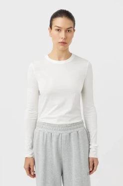 Park Lightweight Long Sleeve Tee White