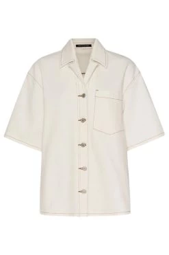 Clara Short Sleeve Shirt White 9 Clara Short Sleeve Shirt White -Chic Boutique Shop Camilla And Marc Ines Shirt White 1 640x960 2x jpg 1200x e258b62f eb16 449b 895e 408016453fcb