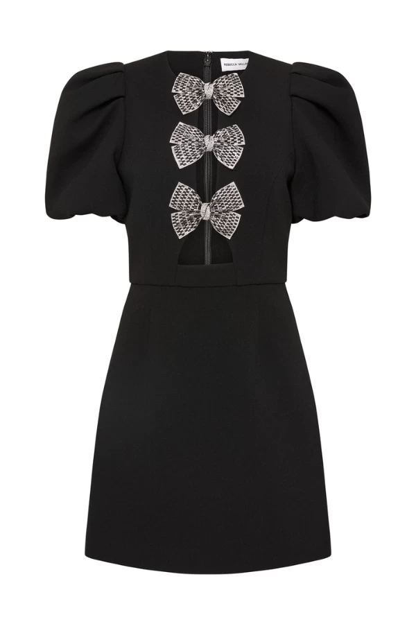 Rebecca Vallance Yvonne Bow Mini Dress 9 Rebecca Vallance Yvonne Bow Mini Dress - Image 7