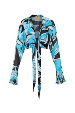 Luau Wrap Shirt Artifice Aqua -Chic Boutique Shop CinCinMannAug 60 600xcopy