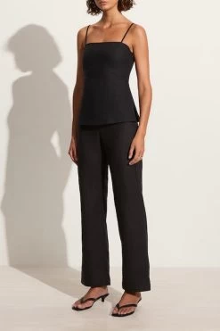 Faithfull The Brand Marcelo Top Black -Chic Boutique Shop FF2647 BLK 2 daff04fb 1e24 4333 b997 c92290a0d2f5