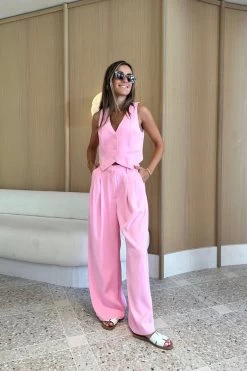 Sweet Escape Vest Pink