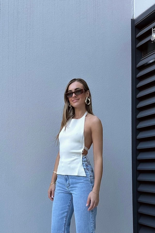 Greta Bib Top Cream 3 Greta Bib Top Cream