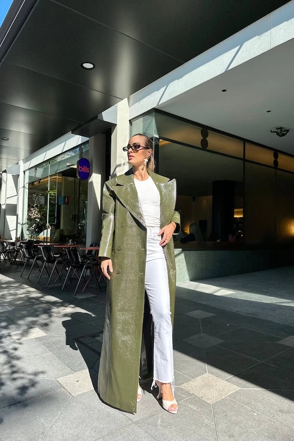 Roxton Coat Dark Olive 3 Roxton Coat Dark Olive