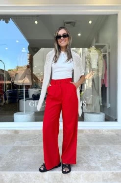 Bare Minimum Pant Red