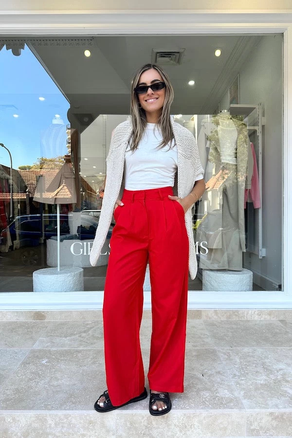 Bare Minimum Pant Red 3 Bare Minimum Pant Red